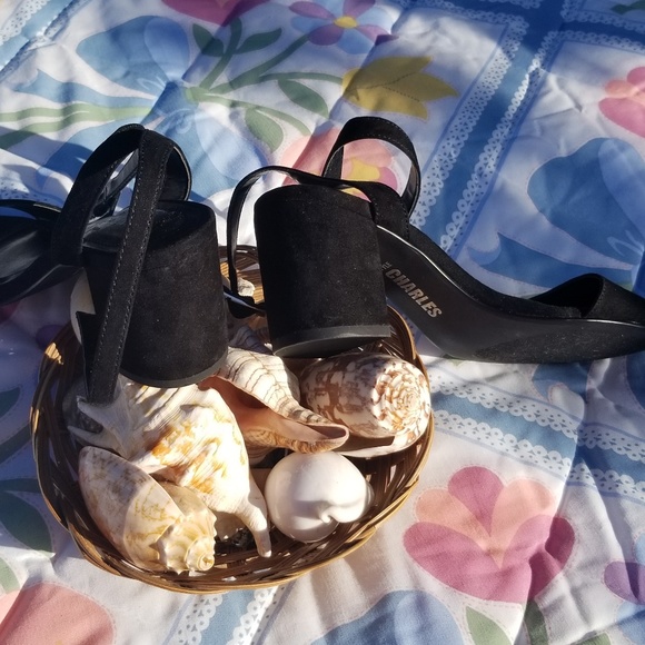 Style Charles Wedge Strappy Sandal NWOB 6 M Black - Picture 5 of 5